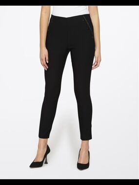 Violets & Roses Ankle-Length Ponte Pants